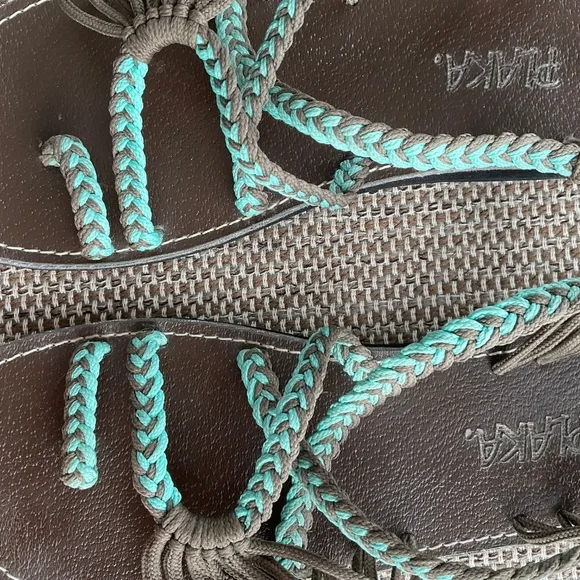 Plaka sandals,brown and teal.New size 8. - Picture 5 of 12